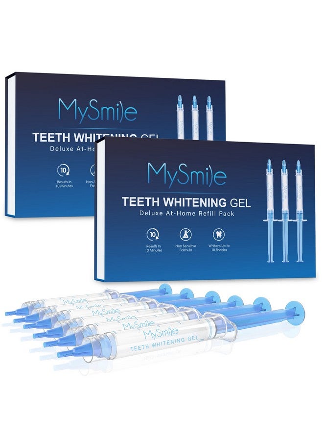 MySmile Teeth Whitening Gel Refills Pack, 6 Non-Sensitive Teeth Whitening Gel Pen, Teeth Whitener Dental Grade Tooth Whitening Gel for Tray, 10 min Fast Result Whitening - Image 1