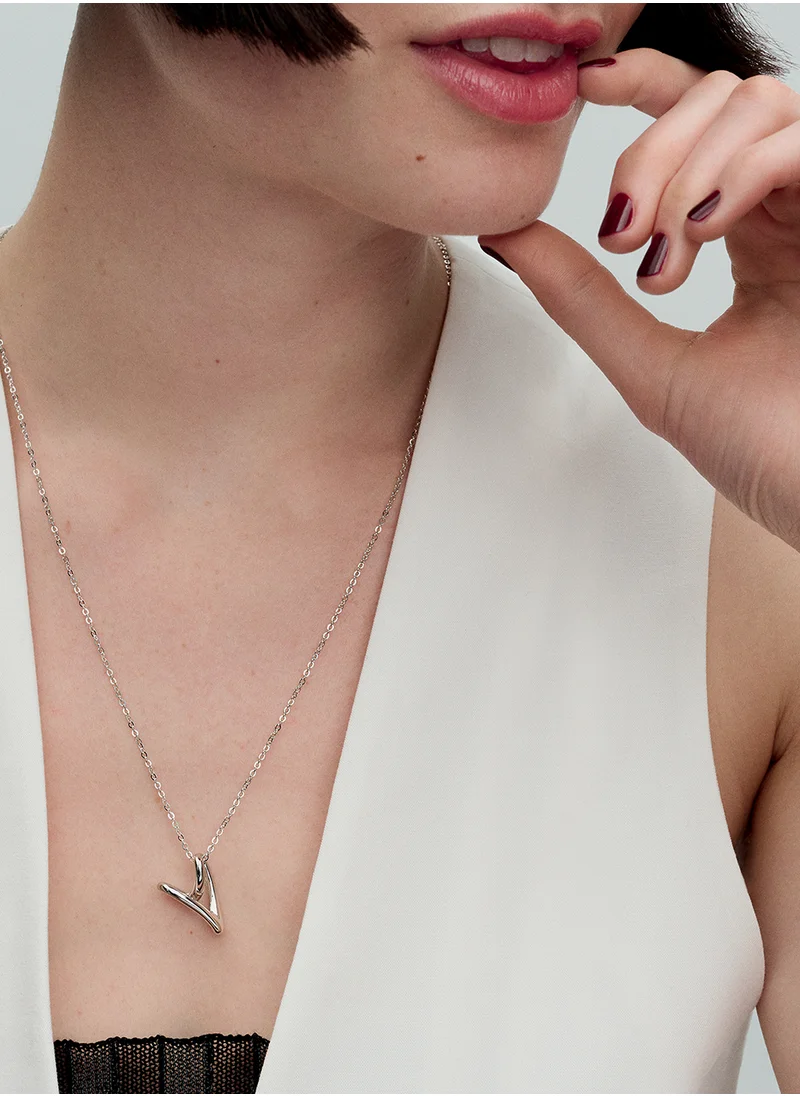 PANDORA Heart Pendant Sterling Silver Necklace