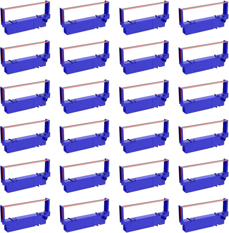 Bigger Compatible Ribbon Replacement for SP700 Printer Ribbon B/R Replacement for Star SP-700BR, RC-700BR, SP-712, SP-742 Ink Ribbon (Black and Red, 24-Pack) - Image 1