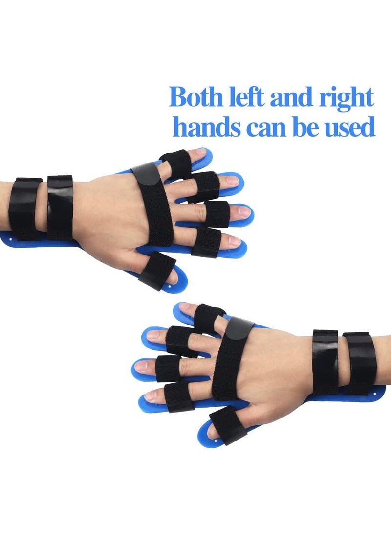 JOUDIYA Hand Wrist Orthosis Finger Splint Board, Breathable Finger Separation Support Brace for Stroke Rehabilitation, Finger Fracture Recovery, Left & Right Hand - Image 4