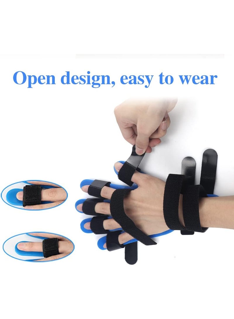 JOUDIYA Hand Wrist Orthosis Finger Splint Board, Breathable Finger Separation Support Brace for Stroke Rehabilitation, Finger Fracture Recovery, Left & Right Hand - Image 5