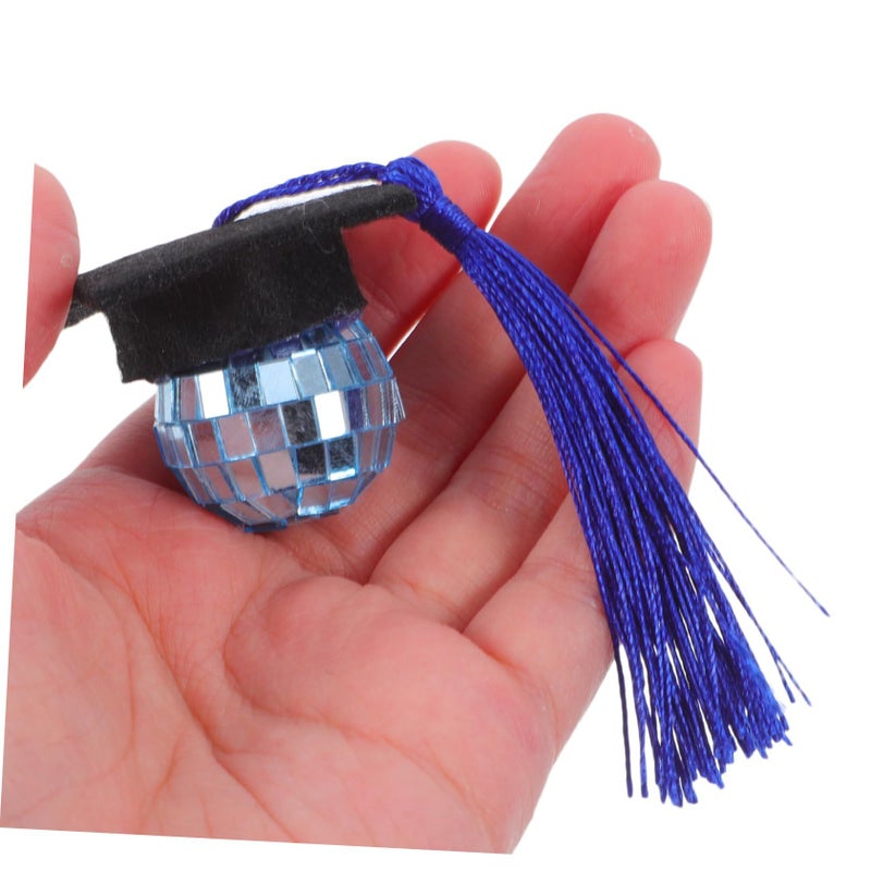 10 Pcs Graduation Party Cupcake Toppers Tassel Cap Decorations Reusable High School Cake Decor For Events Easy To Use - Image 5
