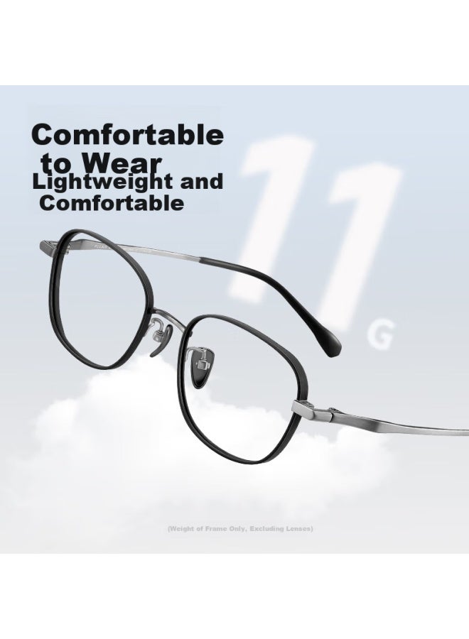 Pulais Blue Light Blocking Prescription Gl For Men, Customizable High Prescription Optical Gl 11085 Matte Black Gun - Image 2