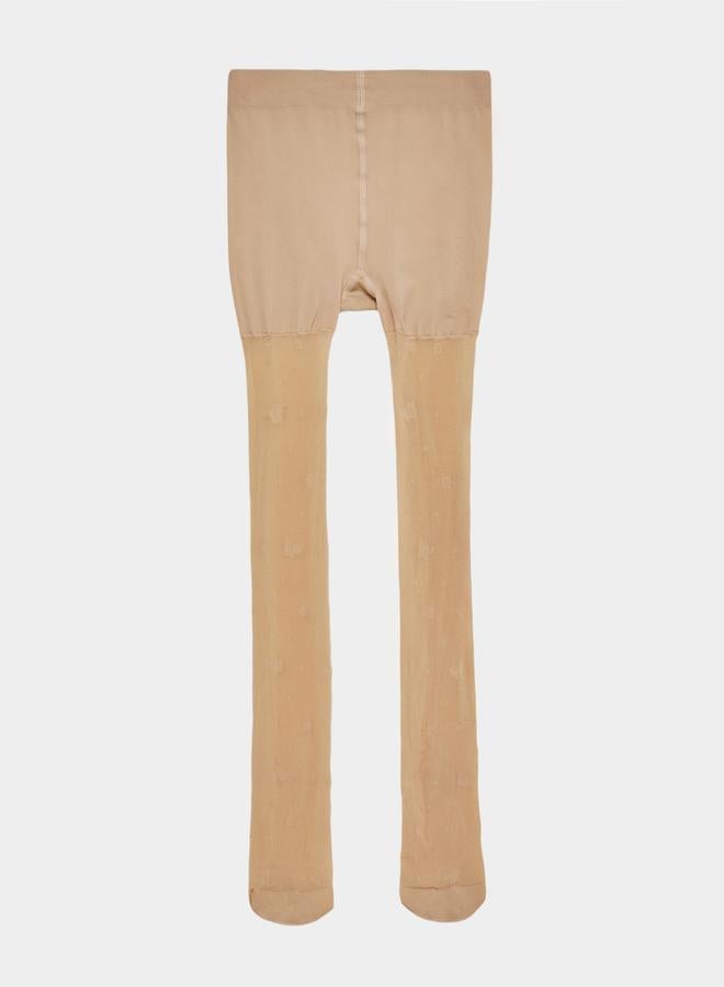 Styli Butterfly Design Footed Tights  - Image 1