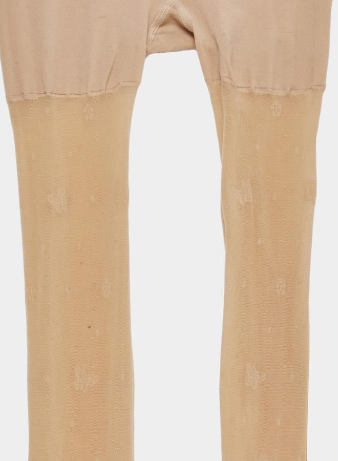 Styli Butterfly Design Footed Tights  - Image 2
