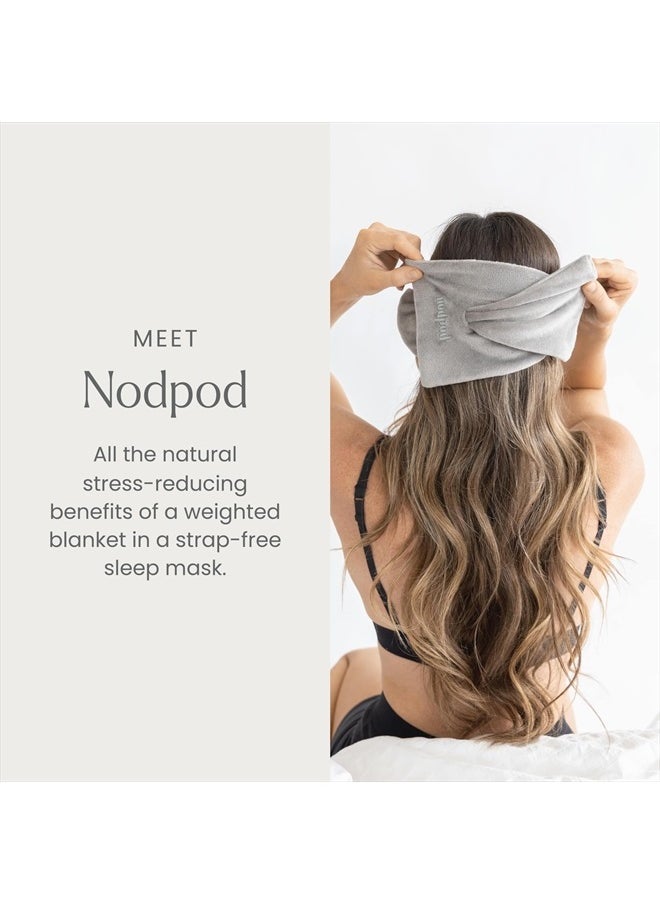 Nodpod Gentle Pressure Sleep Mask | Patented Light Blocking Design for Sleeping, Traveling & Relaxation - Elephant Gray