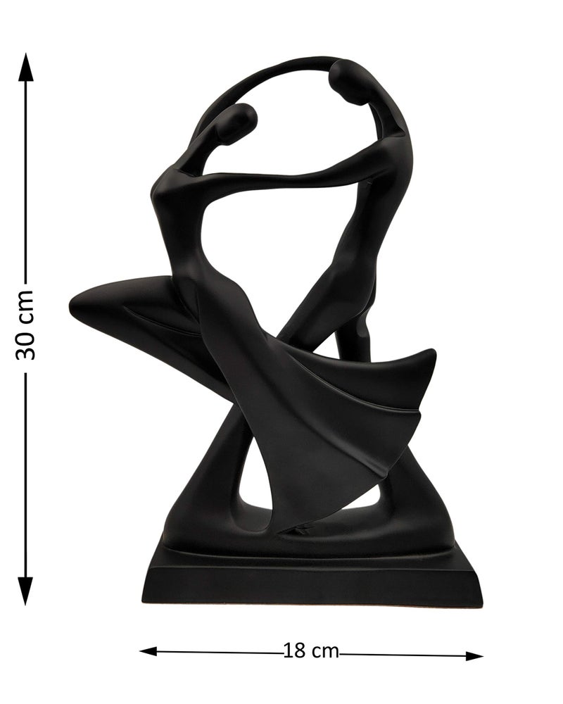 Whitecloud TRANSFORMING HOMES® Romantic Dancing Couple Sculpture Statue for Home & Office Decor 8103B (Black) - Image 3