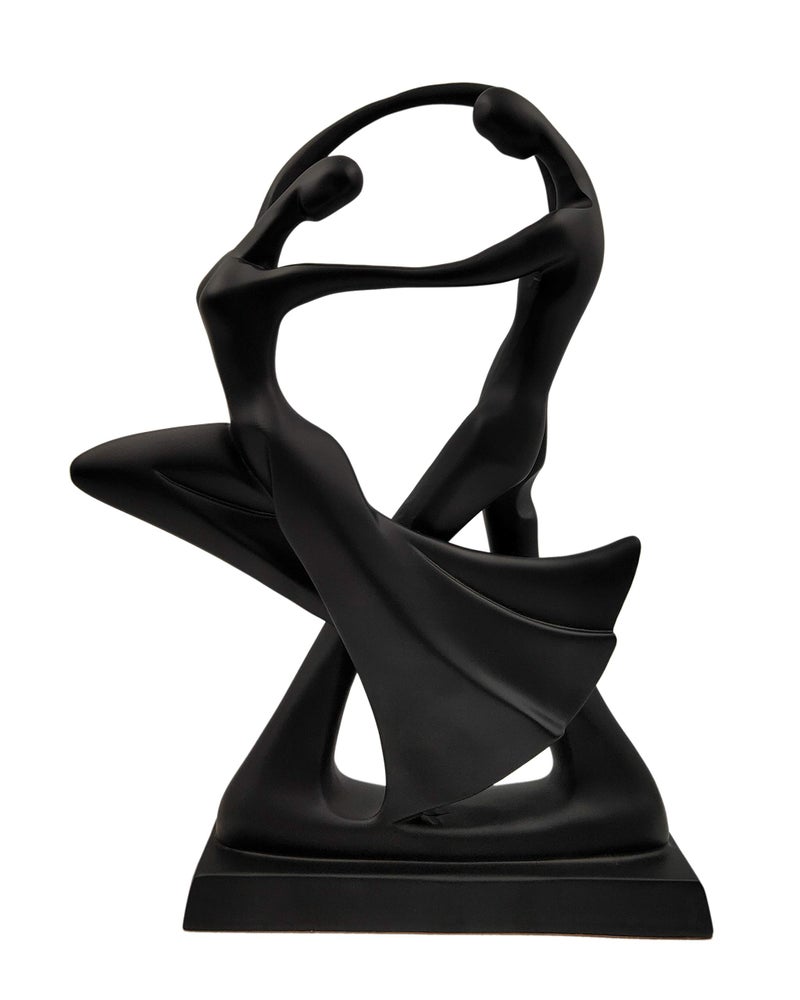 Whitecloud TRANSFORMING HOMES® Romantic Dancing Couple Sculpture Statue for Home & Office Decor 8103B (Black) - Image 5
