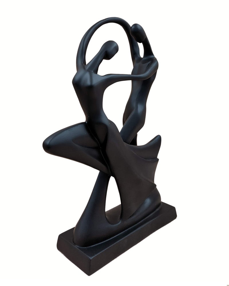 Whitecloud TRANSFORMING HOMES® Romantic Dancing Couple Sculpture Statue for Home & Office Decor 8103B (Black) - Image 4