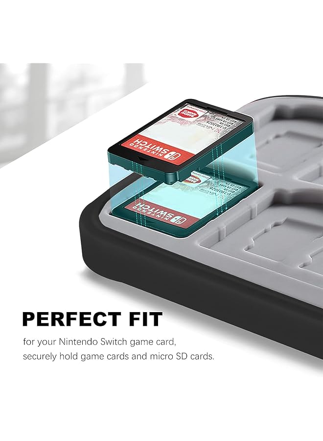 Game Card Case For Nintendo Switch&Switch Oled Switch Lite Game Card Storage Box With 24 Micro Sd Card Slots. - Image 4