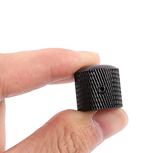KAIY Set of 3 Black Metal Guitar Control Knob, Guitar Volume Tone Control Dome Knobs, Tele Telecaster or Guitar Bass Replacement Parts - Image 2