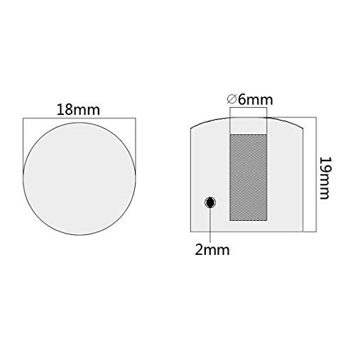 KAIY Set of 3 Black Metal Guitar Control Knob, Guitar Volume Tone Control Dome Knobs, Tele Telecaster or Guitar Bass Replacement Parts - Image 5
