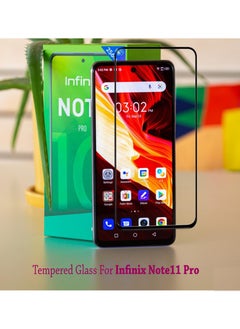 Tempered Glass Screen Protector For Infinix Note 11 Pro Black
