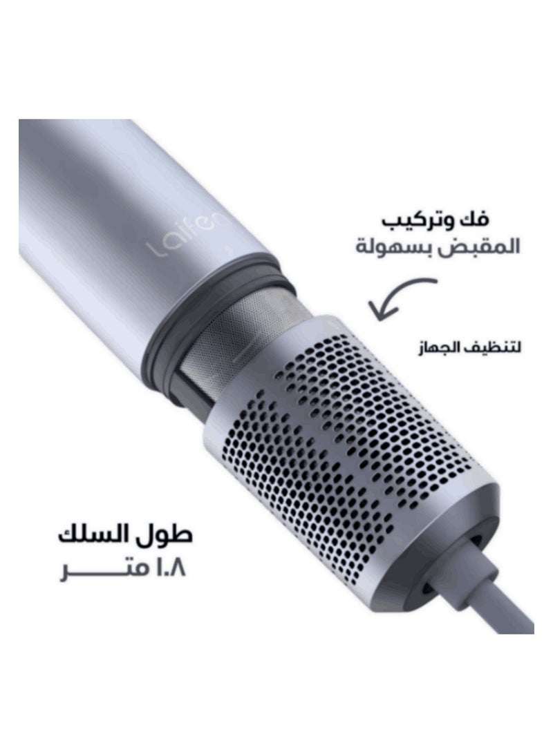 لايفن ميني مجفف شعر عالي السرعة أيوني - ازرق جليدي| الأكثر مبيعًا عالميًا، والأول عالميًا | خفيف الوزن، منخفض الضوضاء، صغير الحجم، مزود بفوهة مغناطيسية وحقيبة سفر - للمنزل والسفر - Image 3