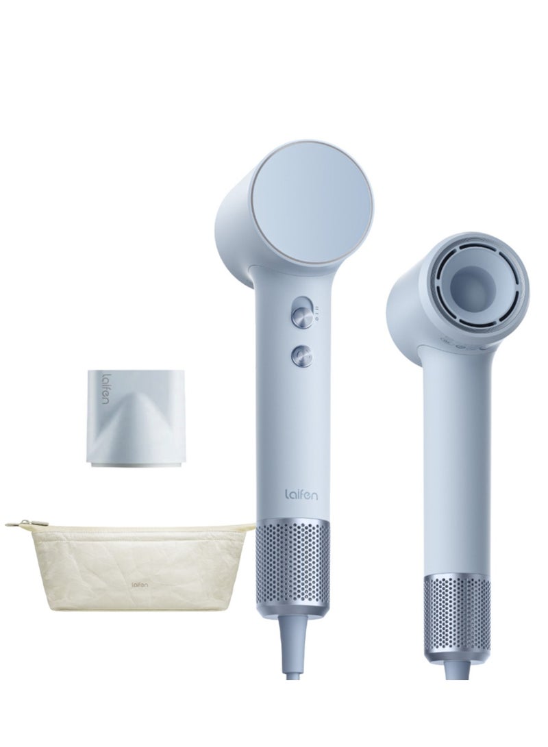 لايفن ميني مجفف شعر عالي السرعة أيوني - ازرق جليدي| الأكثر مبيعًا عالميًا، والأول عالميًا | خفيف الوزن، منخفض الضوضاء، صغير الحجم، مزود بفوهة مغناطيسية وحقيبة سفر - للمنزل والسفر - Image 1