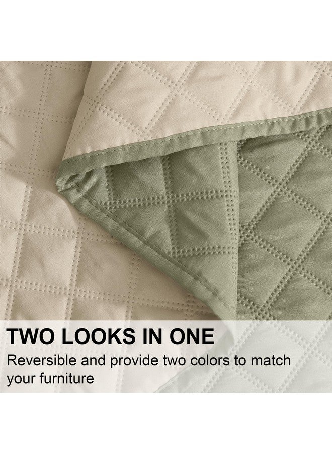 نايس تاون غطاء أريكة للكلاب مقاوم للماء بنسبة 100% من NICETOWN، غطاء أريكة للحيوانات الأليفة والقطط، واقي أثاث للكلاب أثناء السفر، حصيرة قابلة للعكس وقابلة للغسل لأرضية السيارة، 82 بوصة عرض × 82 بوصة طول، لوحة واحدة، بيج/كاكي - Image 4