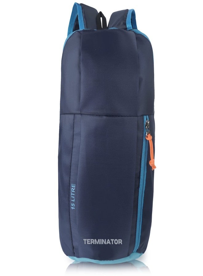 Terminator Small 15 L Unisex Laptop Backpack For School/Office/Travel/Casual and Outdoor Hiking Backpack (Blue) - Image 1