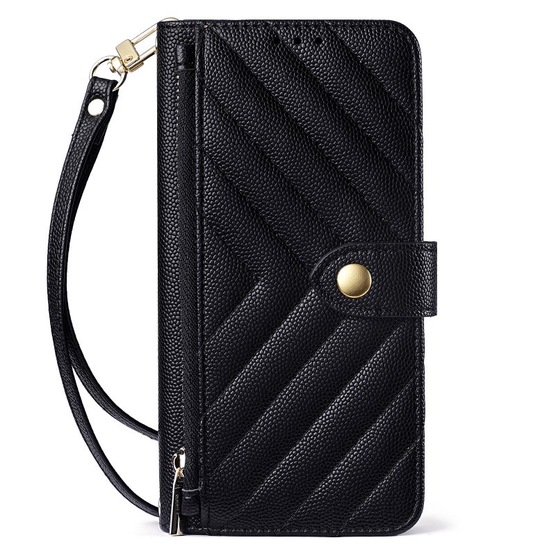 Cross-Border iPhone 17 Pro Max Wallet with Card Slot, Shoulder Strap, and Phone  Case - Image 1