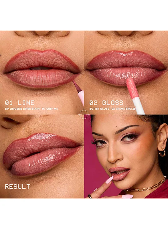 Nyx Professional Makeup  NYX Professional Makeup Lip Lingerie Lip Liner Stain, Seamless All Day Stain, Waterproof, Tease U Later for Women | Best Price UAE