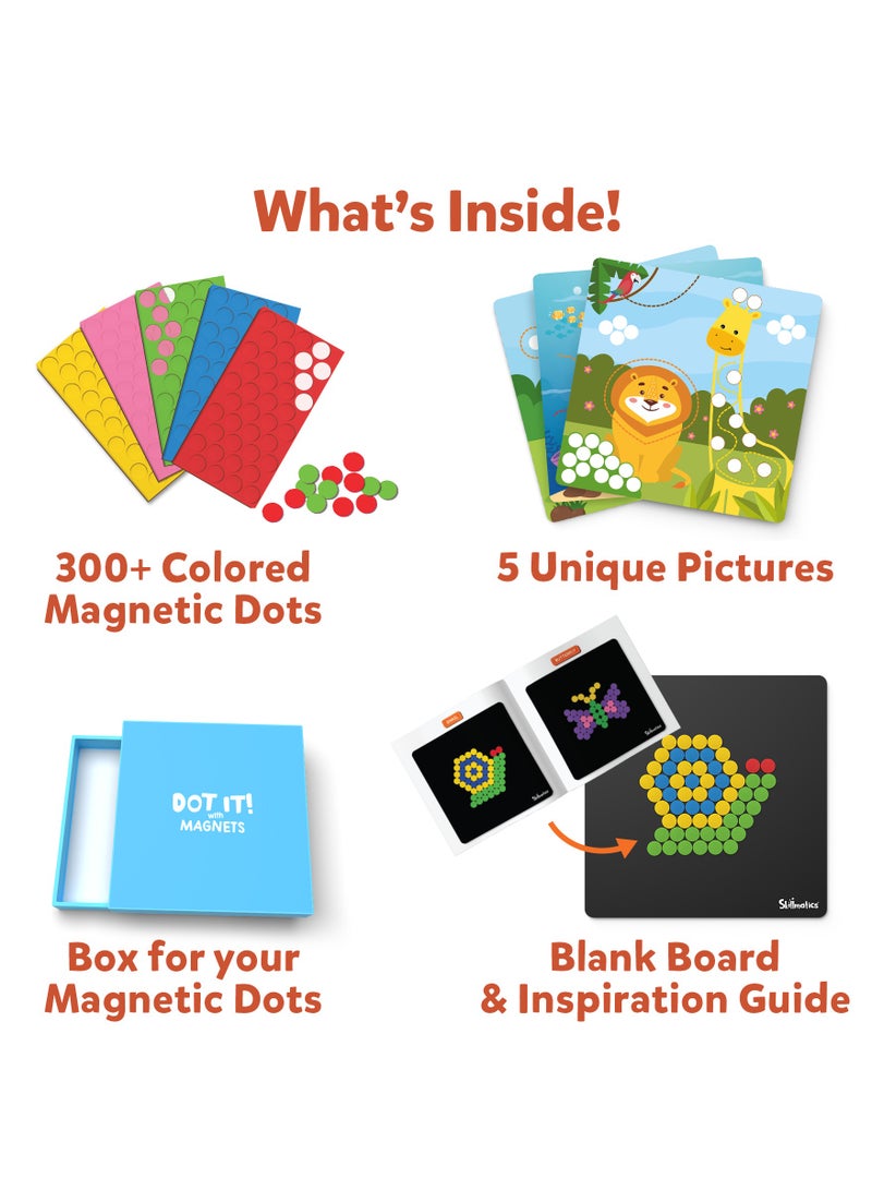 Skillmatics Dot It with Magnets - Animals, Repeatable Art for Kids, Mess-Free, Craft Kits, DIY Creative Activity, Gifts for Boys & Girls Ages 4, 5, 6, 7 - Image 2