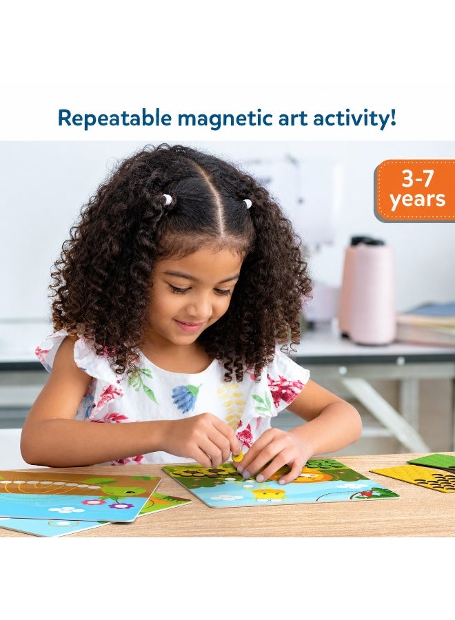 Skillmatics Dot It with Magnets - Animals, Repeatable Art for Kids, Mess-Free, Craft Kits, DIY Creative Activity, Gifts for Boys & Girls Ages 4, 5, 6, 7 - Image 3