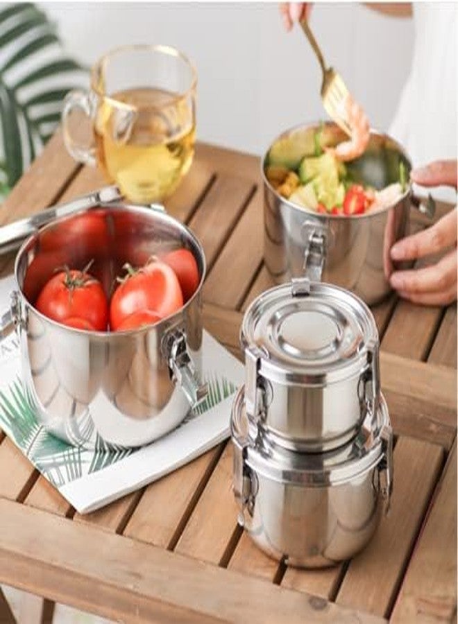 LEEPENK Premium Stainless Steel Food Storage Containers 304 Grade The Original Leak-Proof, Airtight, Smell-Proof - Perfect For Camping Trips, Lunches, Leftovers, Soups, Salads - Image 4