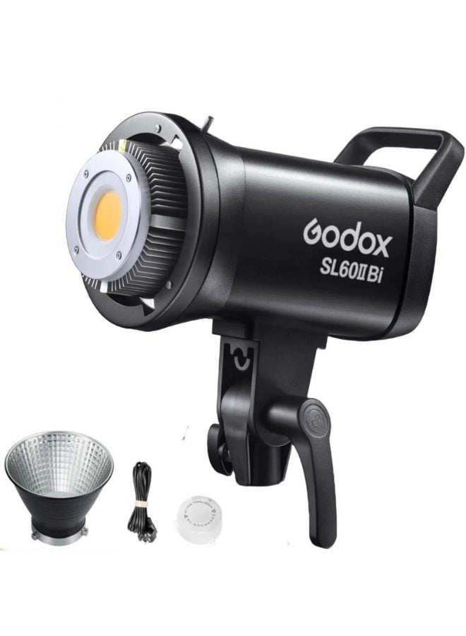 جودوكس إضاءة تصوير Godox SL60IIBI LED بقدرة 75 واط بدرجتي حرارة لون من 2800 إلى 6500 كلفن مع حامل Bowens ومعامل تجسيد ألوان 96 بلس للاستوديو - Image 1