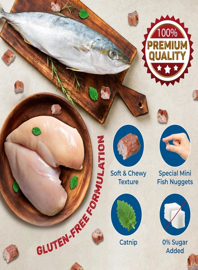 تريكسي مجموعة تريكسي لمكافآت القطط، تتضمن شطائر تونة بريميو وقطع تونة بريميو، مكافآت غنية بالعناصر الغذائية للقطط، مناسبة لجميع السلالات - (عبوة من قطعتين) - Image 3