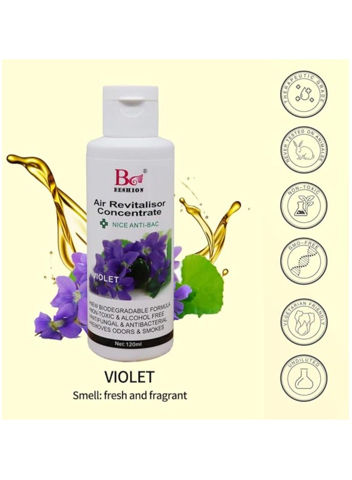 Violet 120ML - Beshion Air Revitalisor Concentrate Water-Soluble Drops For Humidifier - Image 3