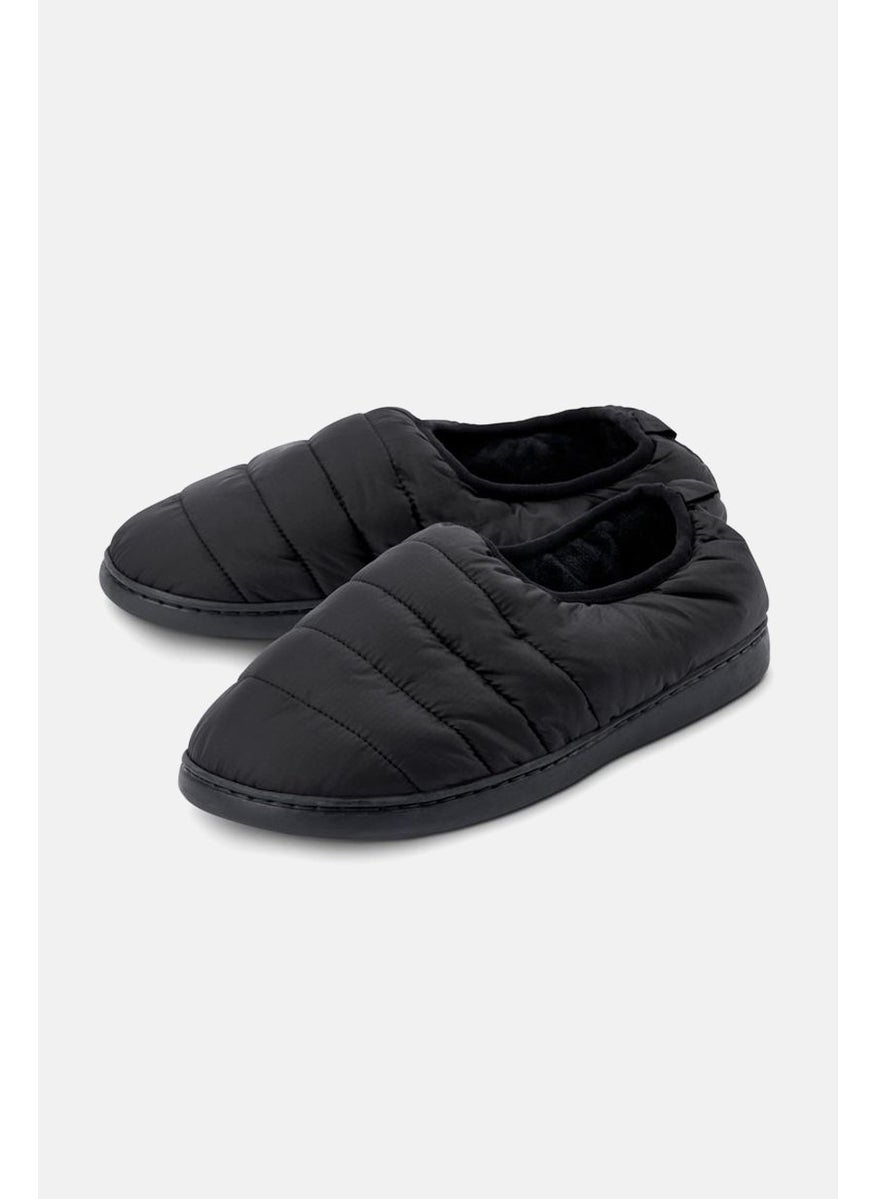Tchibo Men Quilted Slippers, Black  - Image 1