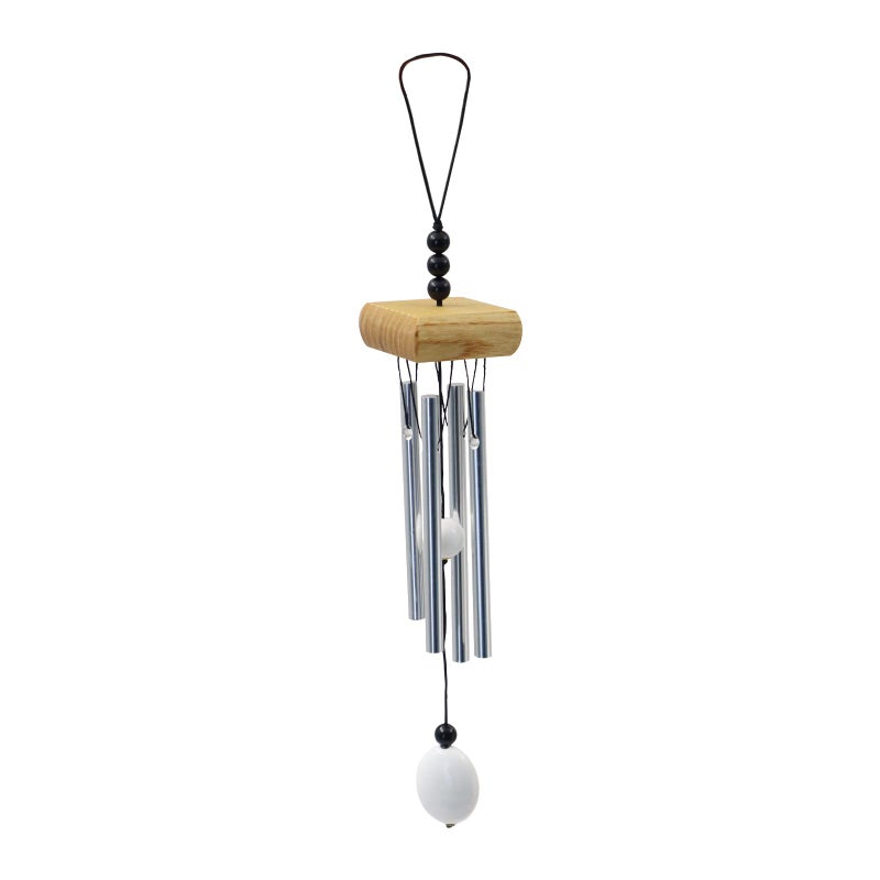 Small Wind Chimes Outdoor Aluminum Chime with Soft Melodic Tones Garden Chimes for Yard Porch Home Decor Brown
