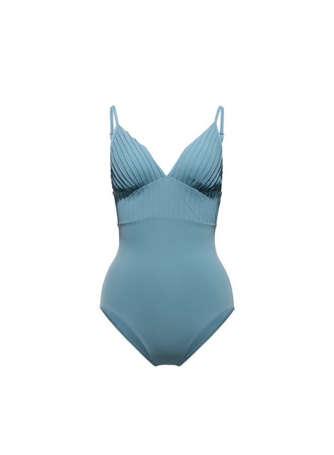 Atlanticbeach 2025 New Popular Hot Spring Swimsuit For Women, Summer Sun Protection Conservative Tummy-covering Slimming Fashion One-piece Swimwear With High-end Feel - Image 3