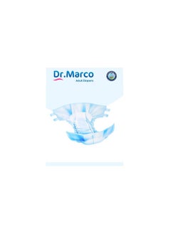 Dr. Marco Adult Diaper, Medium Size, 30 Count Turkish Made Diaper with Extra Dryness Layer and Wetness Indicator - pzsku/ZDE544FD1412E3E2B58FEZ/45/_/1739360685/9c6ab65f-ab07-480a-94b9-7f8dc85956ca