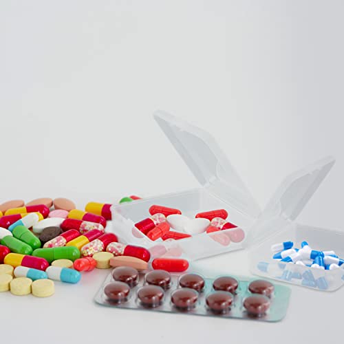 Rocutus 24 Pack Small Clear Plastic Storage Containers with Lids,Beads Storage Box with Hinged Lid for Beads,Earplugs,Pins, Small Items, Crafts, Jewelry, Hardware (2.12 x 2.12 x 0.79 Inches) - Image 2