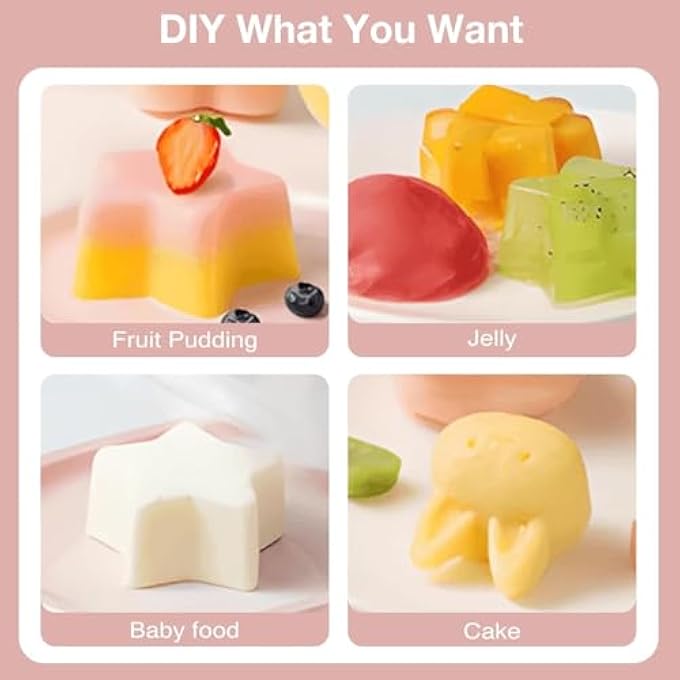 YelaJoy Cute Set Of 4 Egg Cooking Pods Mold Boiled Pink Microwave And Stovetop Hard BoiledJello Cups With Lids Square Shaper Fun Cookery Kitchen Gadgets Including Oil Brush - Image 4