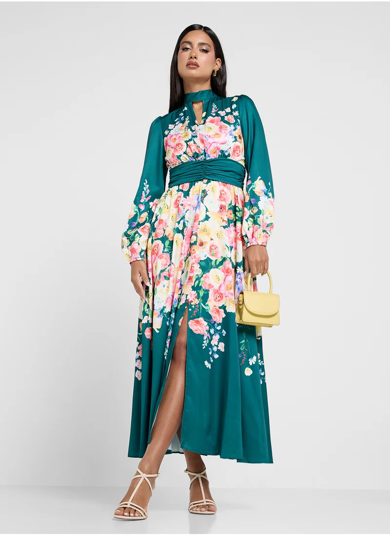 خزانة Floral Print Dress