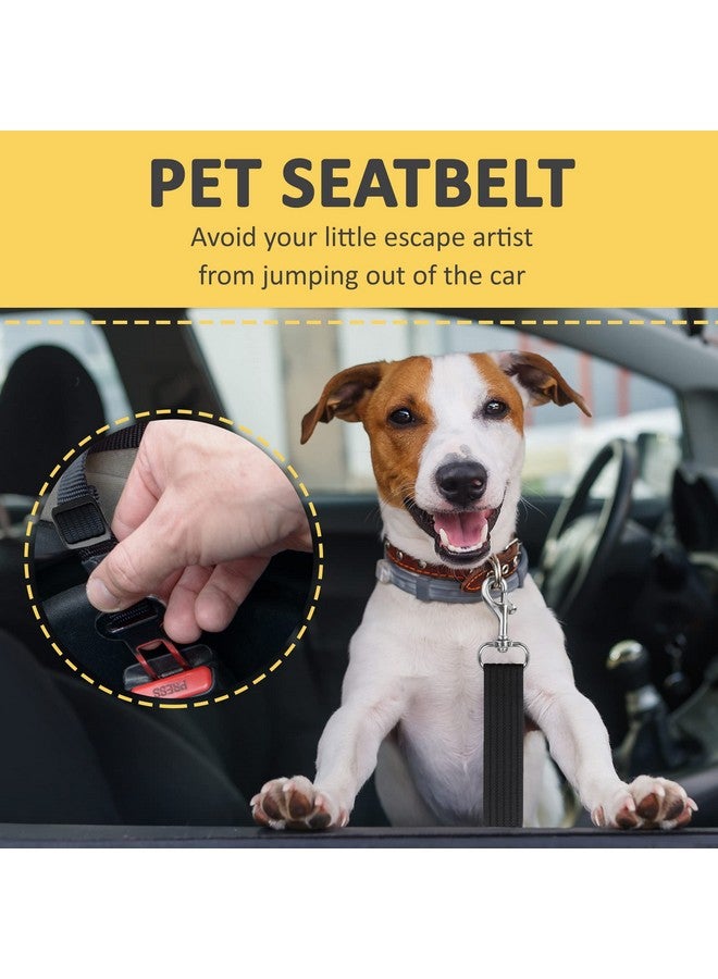 SunGrow Dog Seat Belt For Car, Adjustable Nylon Pet Seatbelt, Supports All Cars, Seatbelt For Dogs In Car, Dog Car Leash Seat Belt, Cats And Ferrets Seat Belt Harnesses - Image 5