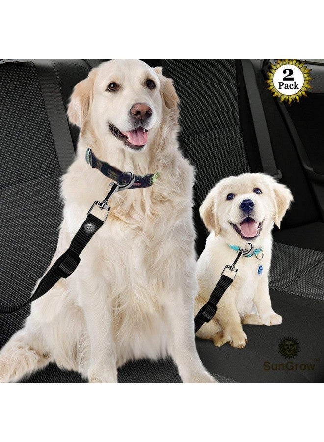 SunGrow Dog Seat Belt For Car, Adjustable Nylon Pet Seatbelt, Supports All Cars, Seatbelt For Dogs In Car, Dog Car Leash Seat Belt, Cats And Ferrets Seat Belt Harnesses - Image 2