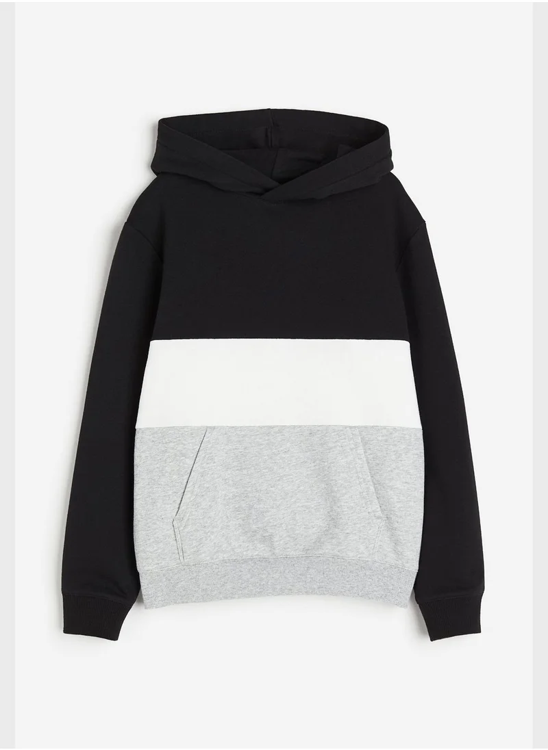 H&M Youth Color Block Hoodie