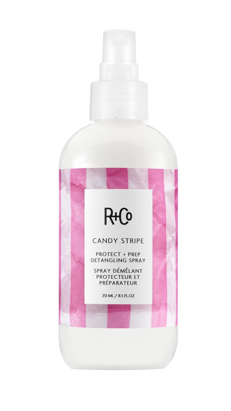 R+Co Candy Stripe Protect + Prep Detangling Spray - Image 1