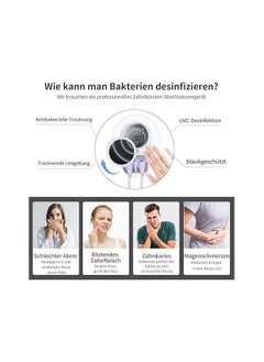 ELTRAZONE 🦷 UV Toothbrush Sterilizer Case – Electric Toothbrush Sterilizer Holder, Rechargeable, Wall Mounted for Travel & Family Use – Updated Version with Advanced UV Sterilization, Hygienic Toothbrush Storage, Compact & Portable (White)  - Image 2