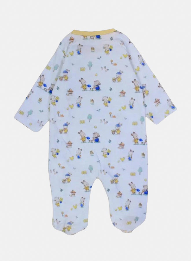 Unisex Cotton Baby Footie - Animals Design - Image 2