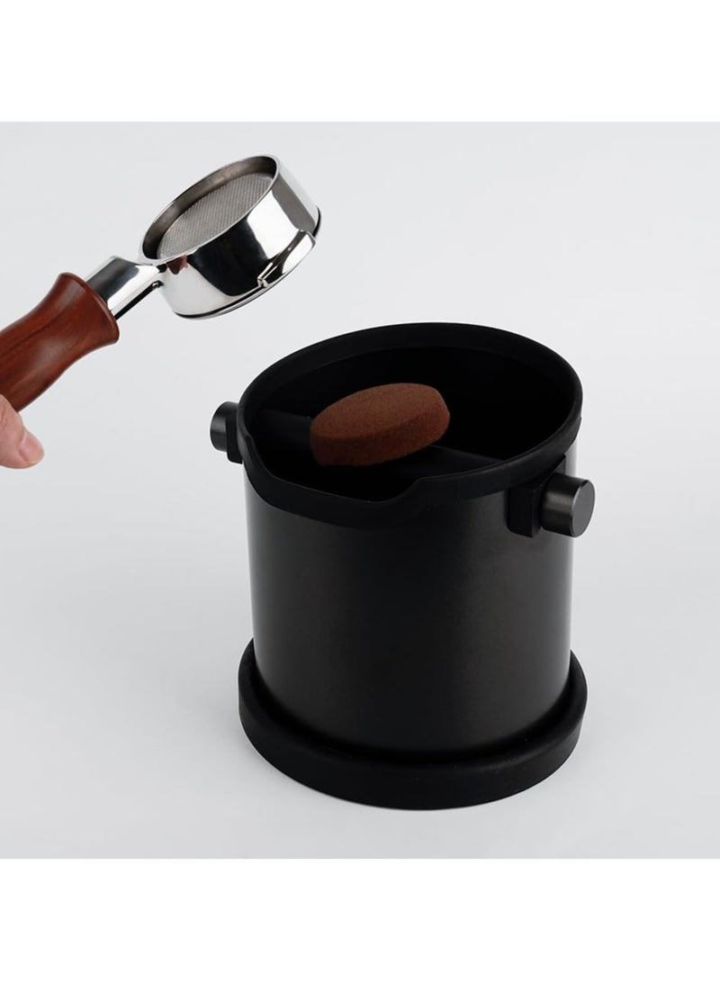 Jarrah Durable ABS Espresso Coffee Knock Box with Removable Bar Large Capacity Waste Bin - Image 2