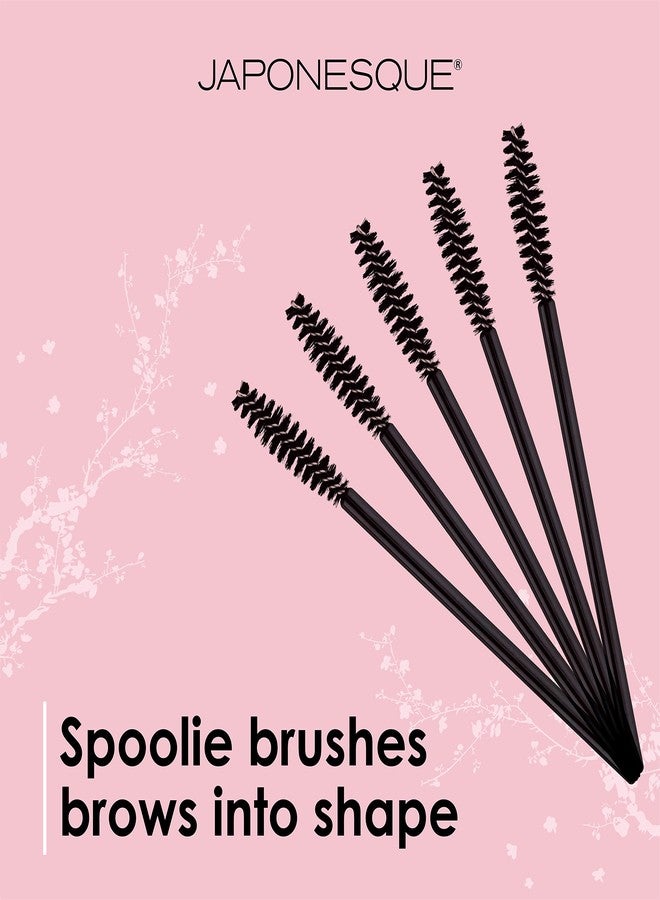 JAPONESQUE Luxe Brow Kit, Rose Gold Slant Tweezers, Beauty Scissors, One Spoolie Brush - Image 5
