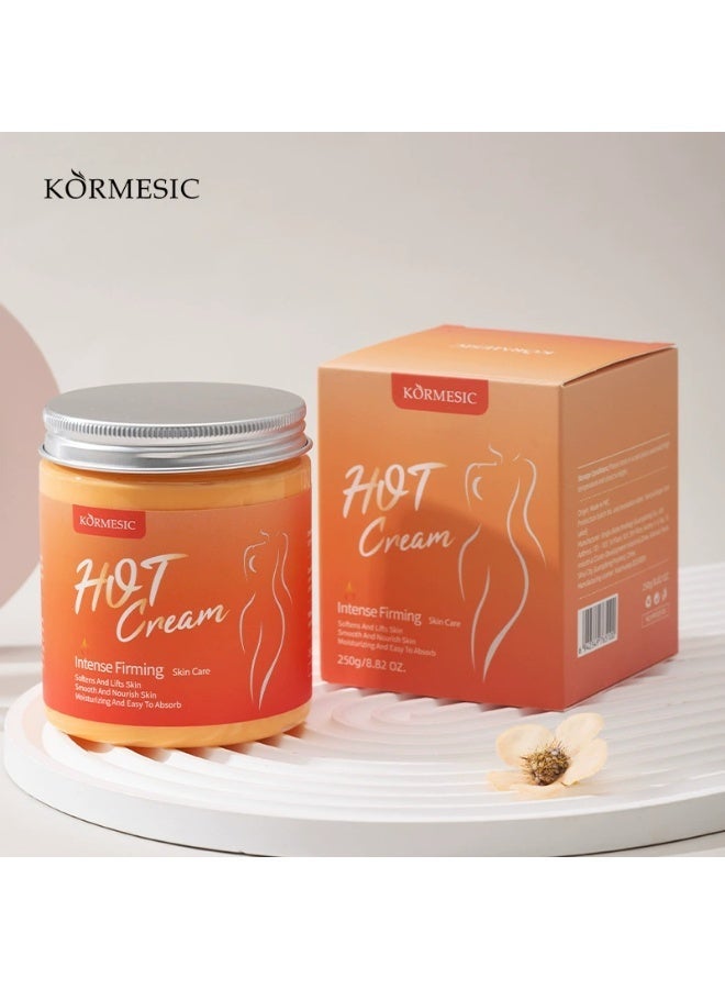 Kormesic Abdominal Fat Burning Cream, Intensive Firming Hot Cream - 250g/8.82oz, Anti-Cellulite Hot Cream, Body Plasticity Cream, Hydrates & Boosts Elasticity for Arms, Thighs, Abdomen, Deep Moisturizing with Glycerin & Vitamin C, Fragrance-Free, Suitable for All Skin Types - Image 3