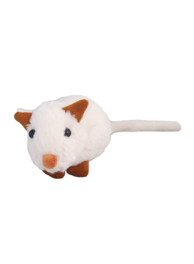 Tickles Cute Mouse Animal Soft Stuffed Plush Toy For Kids Room (Color: White Size: 15 Cm) (Set Of 2) - Image 2