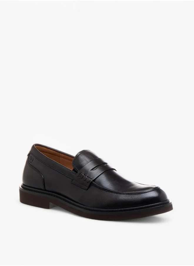DUCHINI Men's Cutout Detail Slip-On Loafers