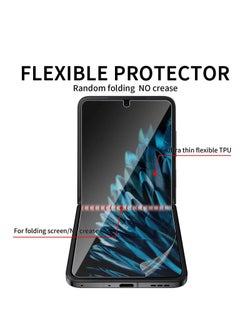 RINCO Screen Protector for Oppo Find N2 Flip, TPU Soft Protective Film+Back Screen Protector, [Fingerprint Recognition] [Case Friendly] [Full Coverage], TPU Ultra HD Soft Film for Oppo Find N2 Flip  - Image 3