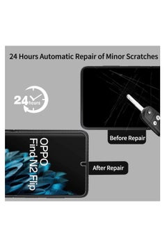 RINCO Screen Protector for Oppo Find N2 Flip, TPU Soft Protective Film+Back Screen Protector, [Fingerprint Recognition] [Case Friendly] [Full Coverage], TPU Ultra HD Soft Film for Oppo Find N2 Flip  - Image 5