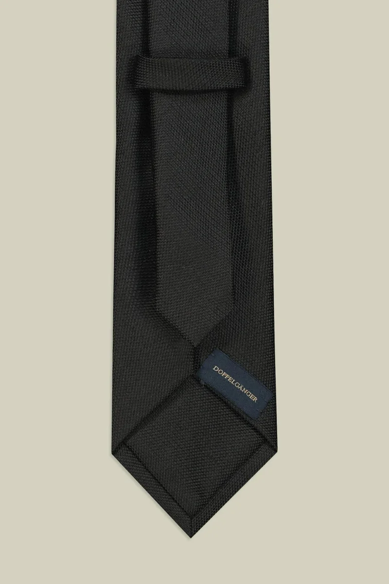 دوبل غانغر Plain men's tie - Black